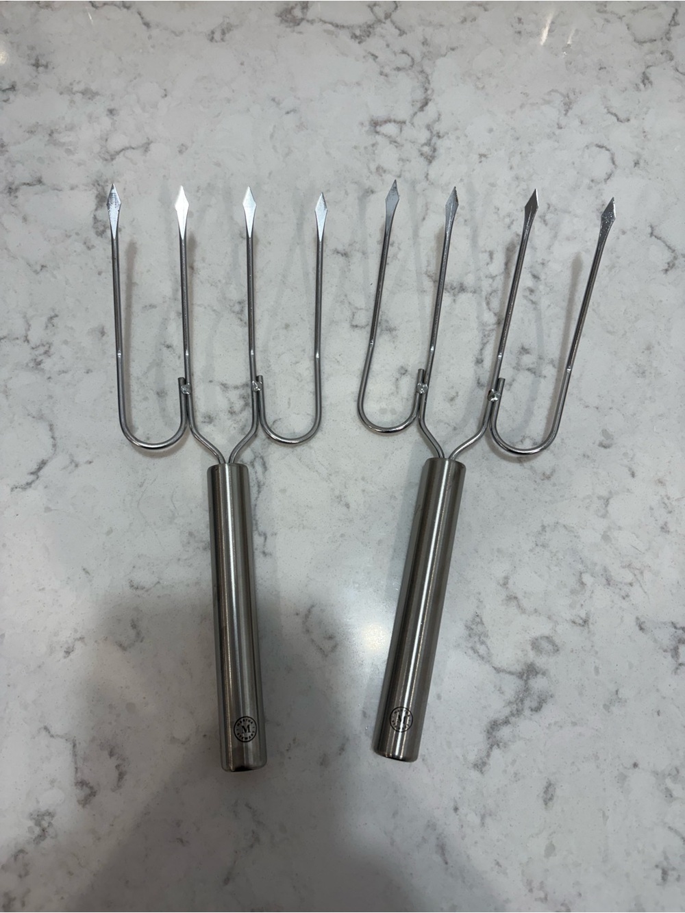 Martha Stewart Stainless Steel Turkey lifters- Silver -